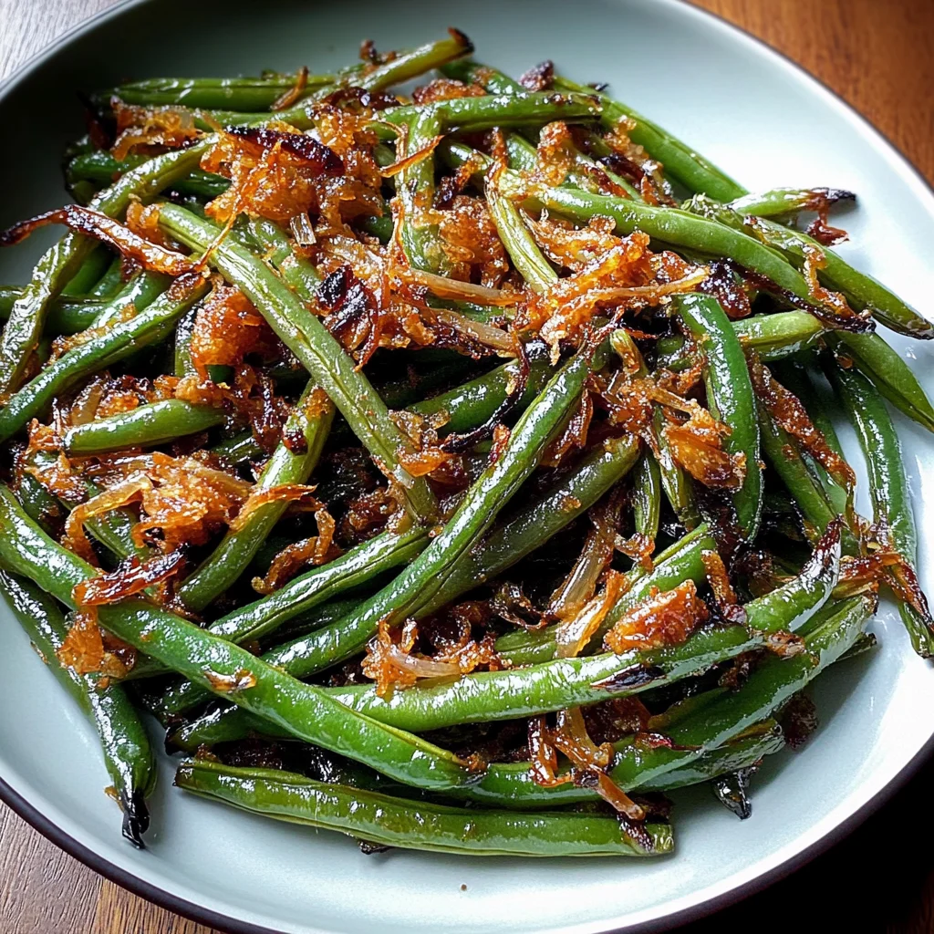 roasted green beans with caramelized shallots - Article 1
